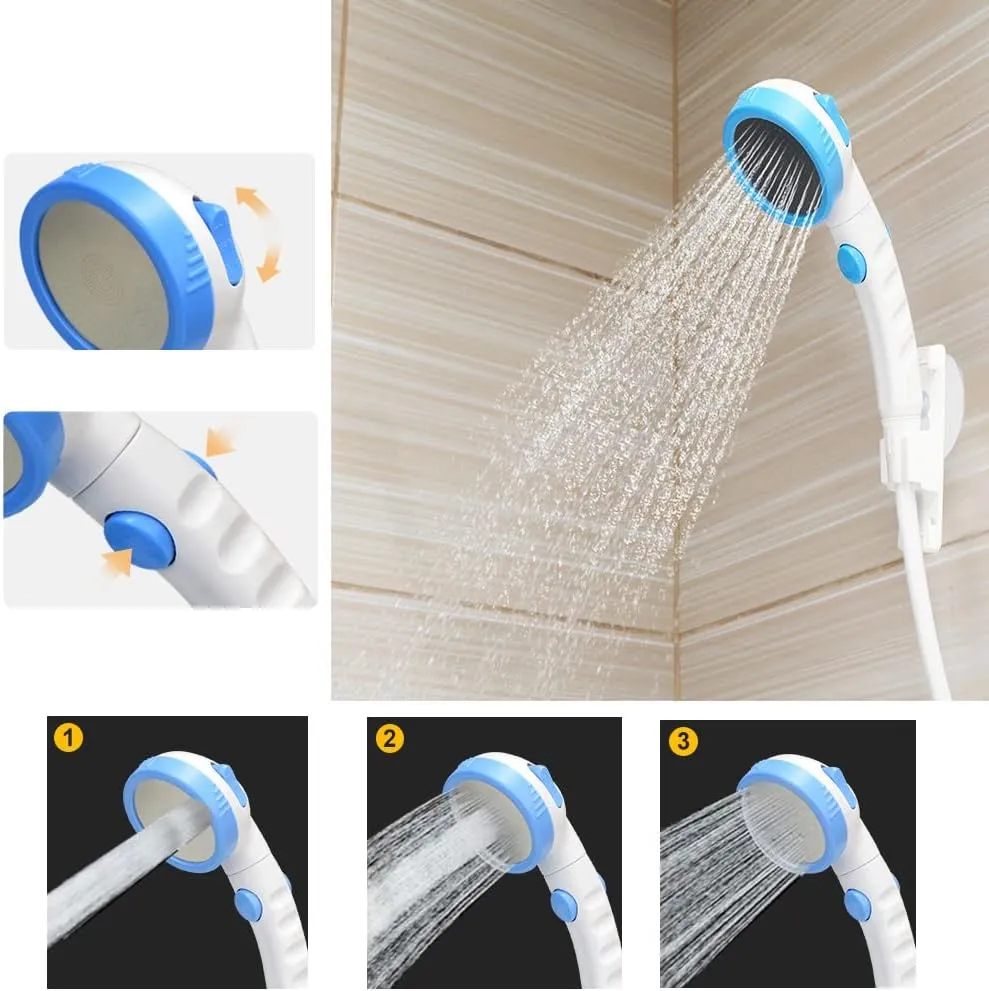 Ejoyous Portable Camping Shower, Outdoor Electric Shower with Rechargeable Handheld Showhead, Portable Shower for Hiking Pet Cleaning Watering and Beach Washing