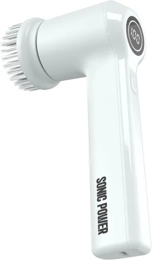 Electric Spin Scrubber, Handheld & Ergonomic, IPx7 Waterproofing, 4 Multi-Purpose Attachments Included, Long Lasting Rechargeable Battery