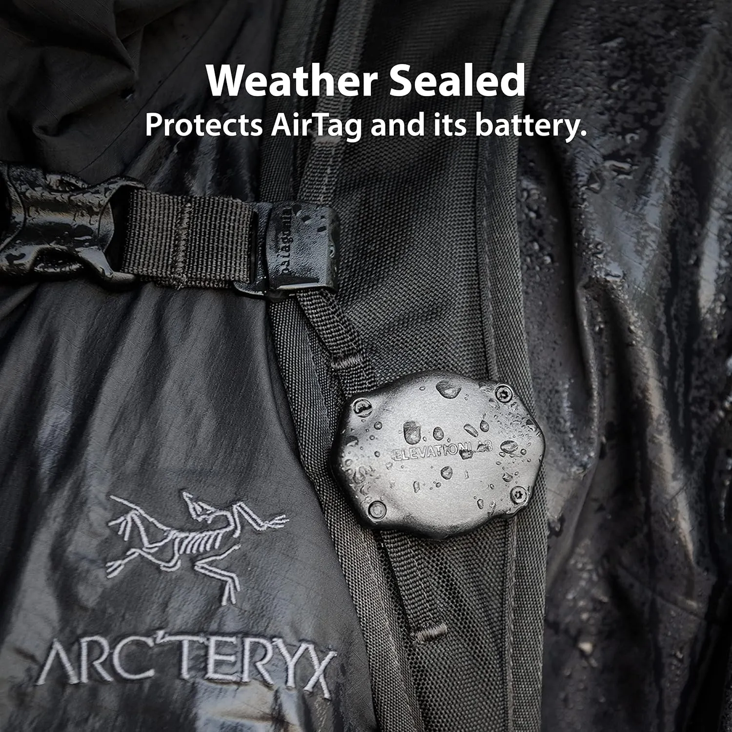 Elevation Lab TagVault™ AirTag Strap Mount (2 Pack) - The Ultra Secure AirTag Mount | Waterproof & Discreet | for Backpacks, Bags & Camera Straps