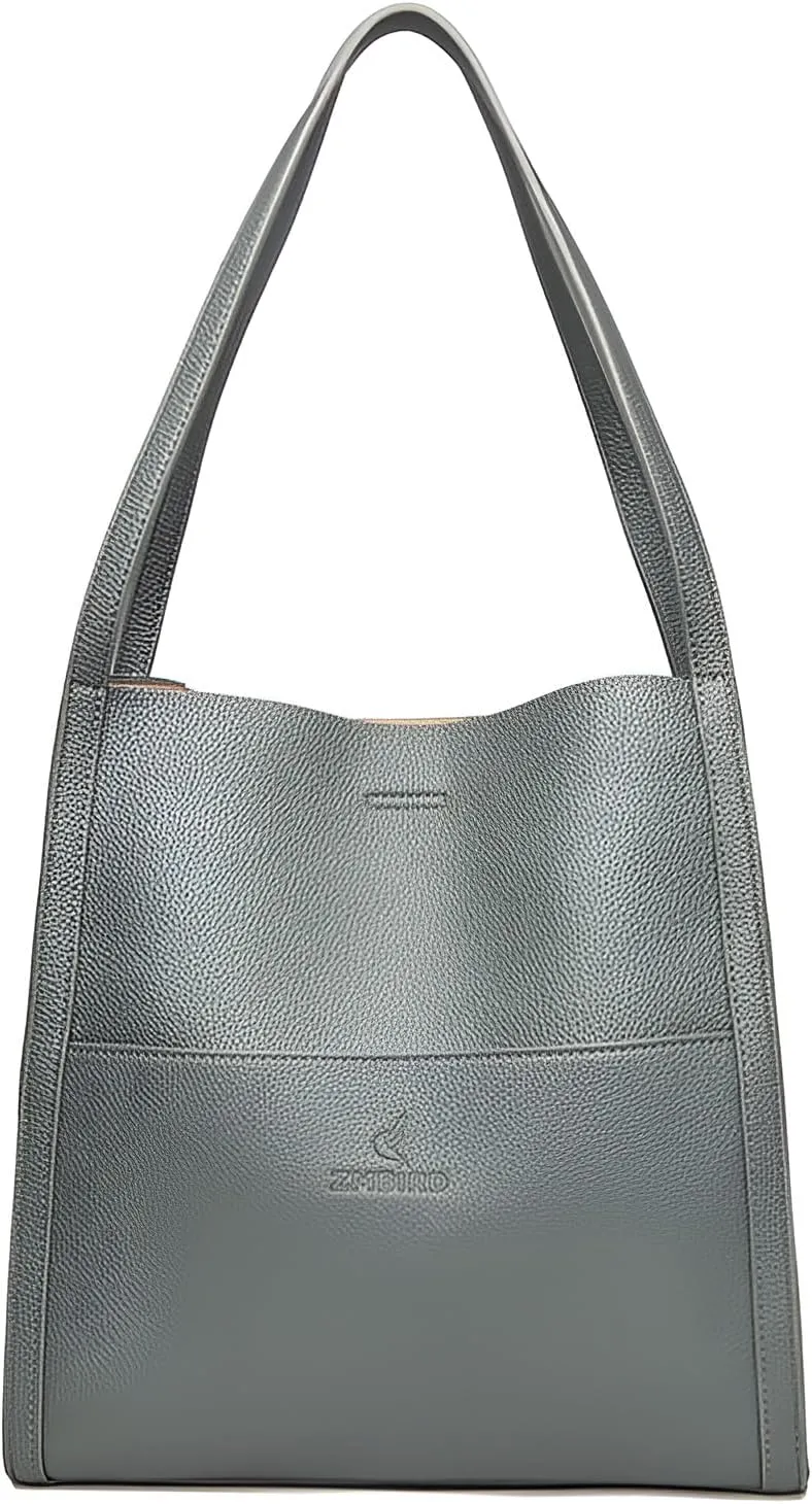 Ellniges]【Trendy Tote Purse for Moms Large Capacity Women's Shoulder Bag - Lightweight PU Handbag for Work Essentials, Baby Items & Gym Gear, Everyday Carryall