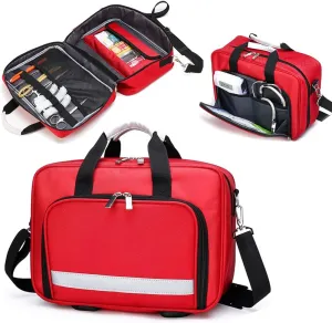 Empty First Aid Bag Portable Shoulder Medical Bag Outdoor Emergency Survival Kit Camping Medical Bag（Drugs not Included