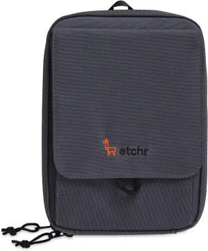 Etchr Nano Satchel - 2 in 1 Art Supply Case and Art Bag - Art Supply Organizer - Field Bag - Drawing Platform - Vegan-Friendly - Art Supply Case