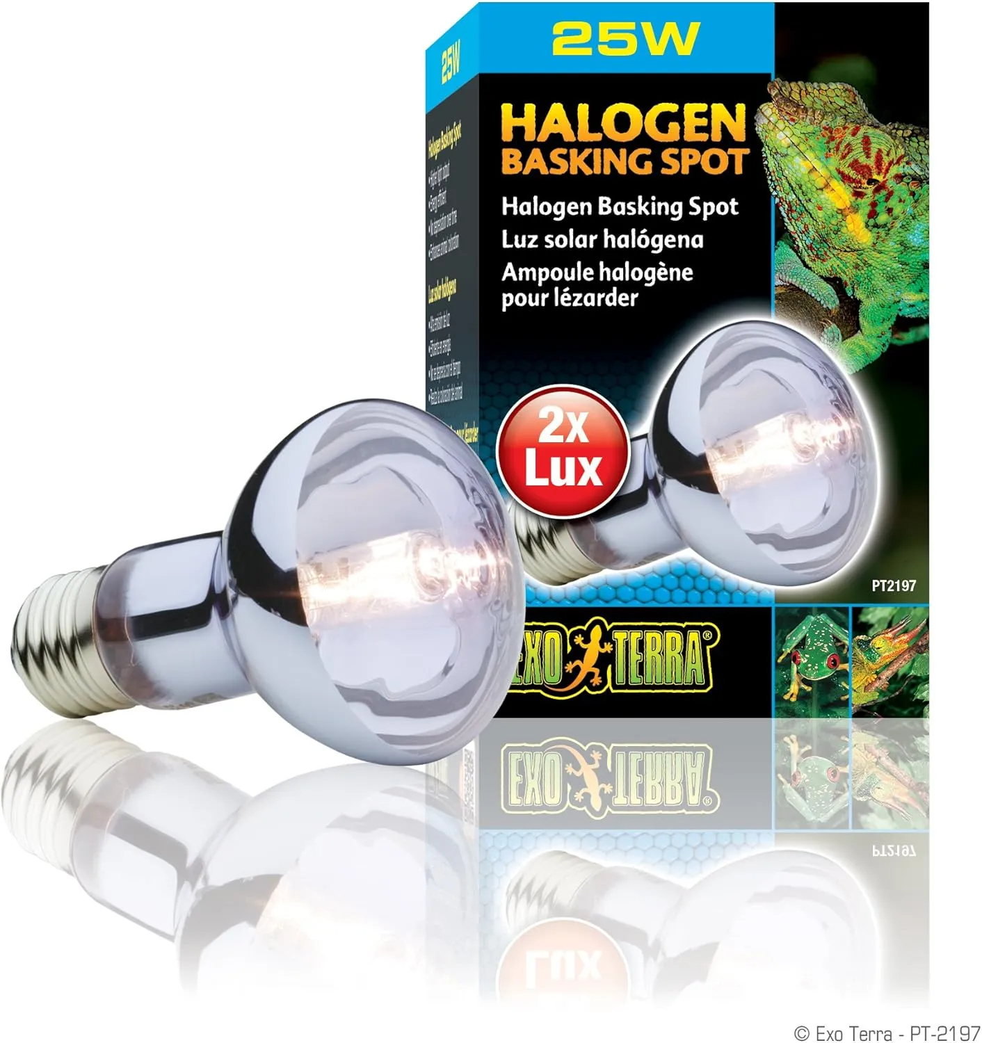 Exo Terra Sun Glo Daylight Halogen Lamp, 25-Watt