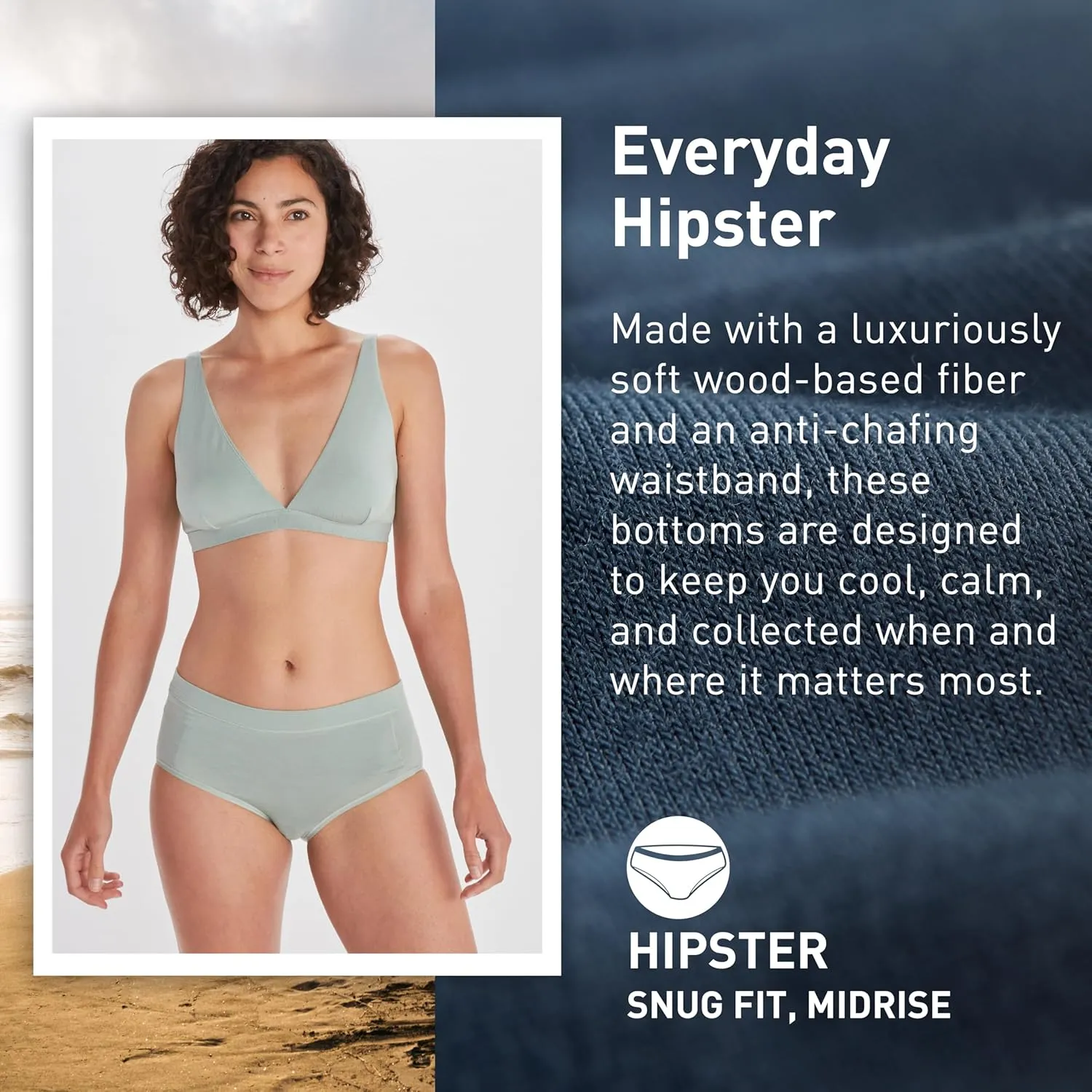 ExOfficio Women's Everyday Hipster - Lightweight Knit Jersey Travel Underwear