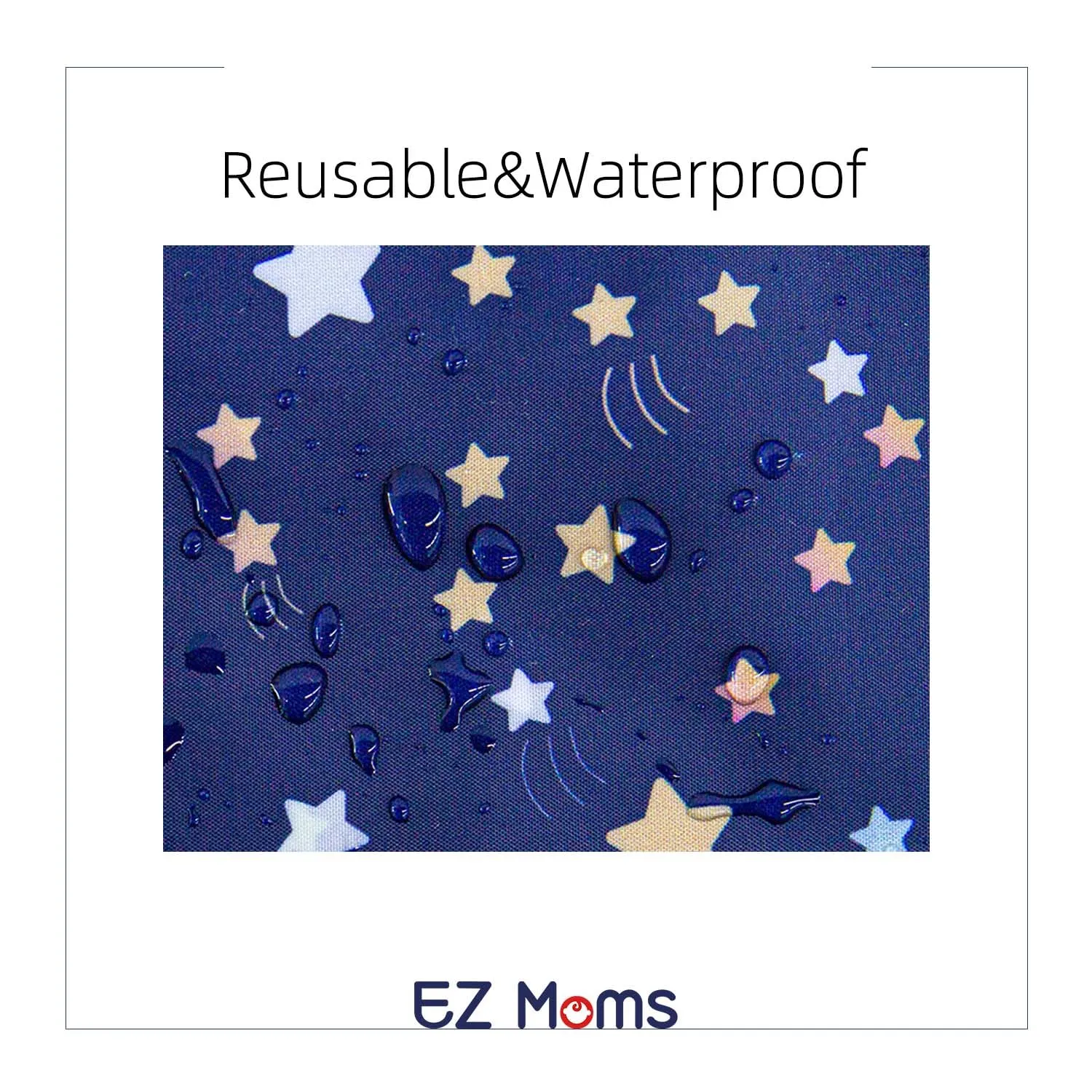 EZ Moms 3 Pcs Reusable Waterproof Wet Bag With Two Pockets For Diaper Pouch Wet Dry Bag For Breast Pump Parts Wet Bag For Swimsuit Waterproof Bags For Swimming Wet Swimsuit Bag Waterproof