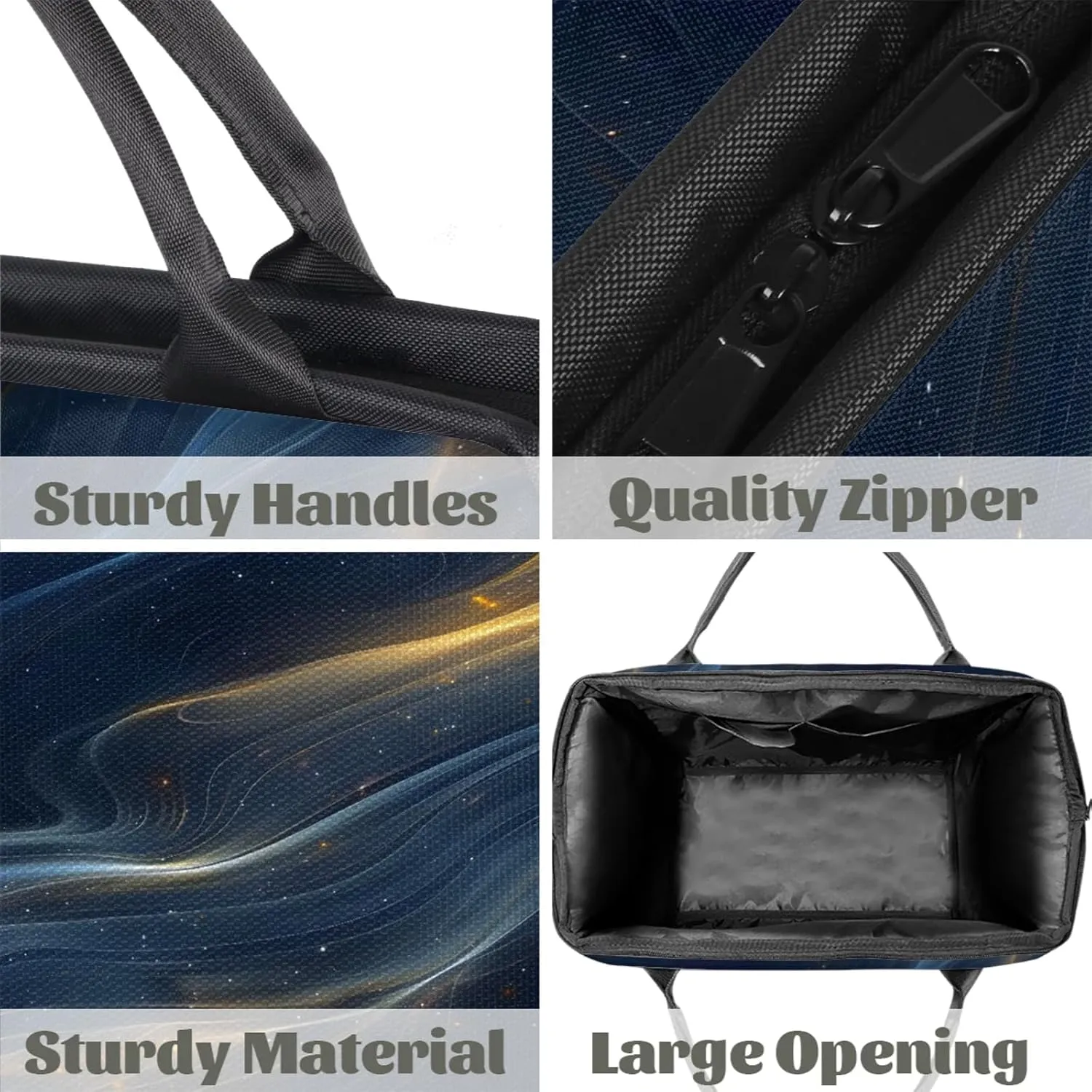 Fantasy Stars Galaxy Large Travel Duffel Bag Gym Tote Bag for Women Men Waterproof Weekend Overnight Bag Carry On Tote Luggage with Pocket Personal Item Bags Sports Bag fit Travel Sports Gym Yoga