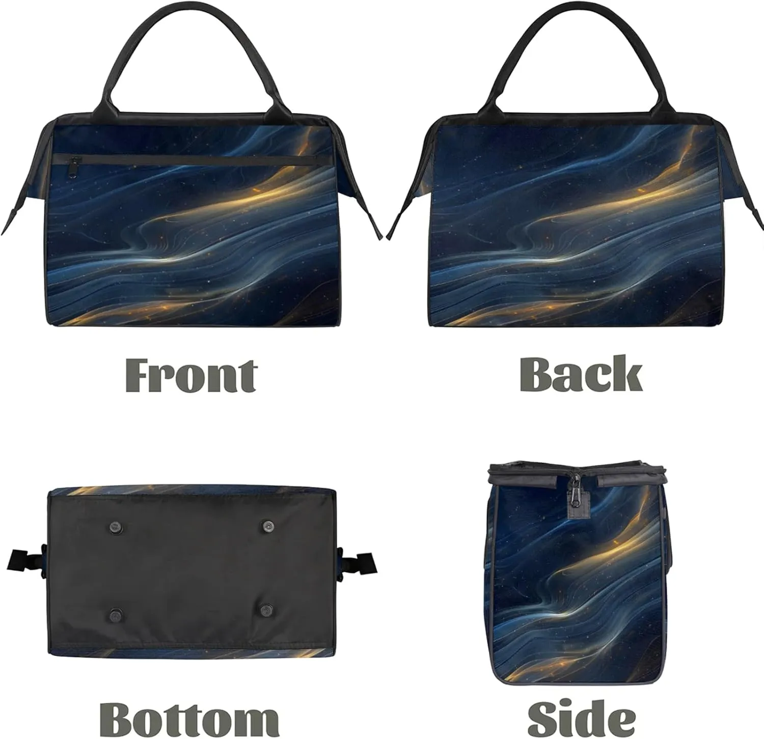 Fantasy Stars Galaxy Large Travel Duffel Bag Gym Tote Bag for Women Men Waterproof Weekend Overnight Bag Carry On Tote Luggage with Pocket Personal Item Bags Sports Bag fit Travel Sports Gym Yoga