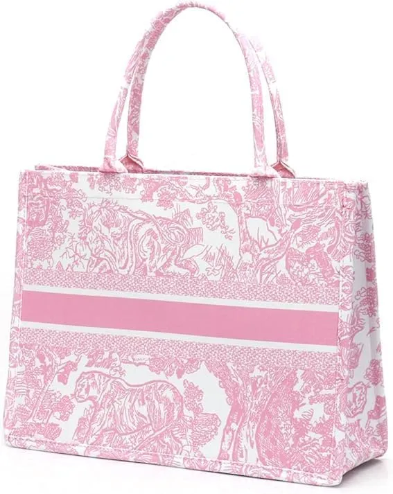 Fashion Luxury Women Tote Bag Cotton Linen Handbag Large Capacity Jacquard Retro Exquisite