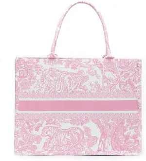Fashion Luxury Women Tote Bag Cotton Linen Handbag Large Capacity Jacquard Retro Exquisite