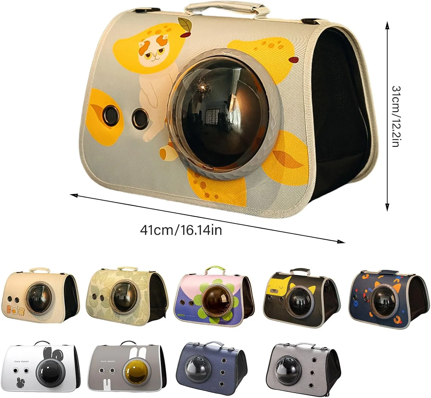 Fashion Pet Carry Bag Light Weight Pet Crossbody Bag Thickened Dog Carriers for Cats and Small Dogs