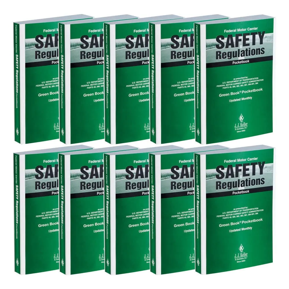 Federal Motor Carrier Safety Regulations Pocketbook 10-pk. (Softbound, English, 5"x7") - FMCSR Handbook Gives Drivers Easy Access to Federal Motor Carrier Safety Regulations