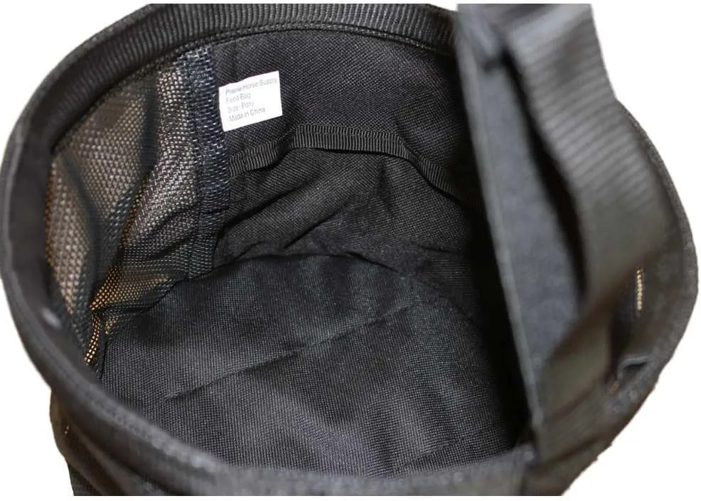 Feed Bag for Horses, Heavy Duty Durable Canvas Grain Feedbag, Small Medium or Large
