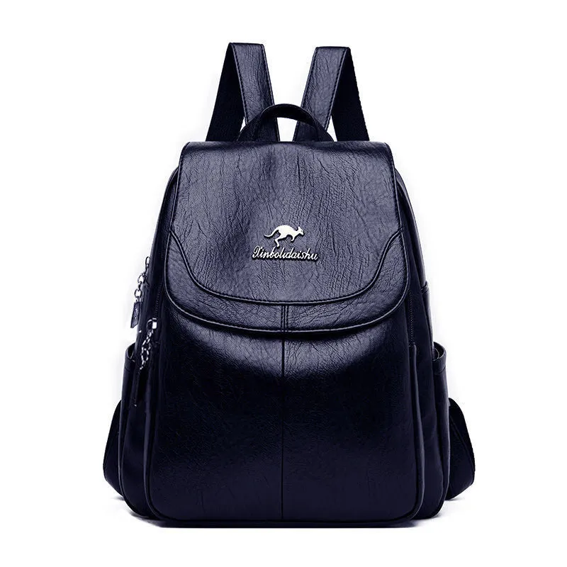 Female Versatile Large Capacity Soft Leather Bags