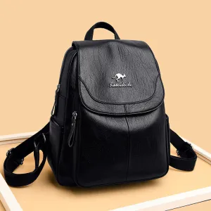 Female Versatile Large Capacity Soft Leather Bags