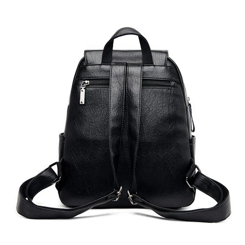 Female Versatile Large Capacity Soft Leather Bags