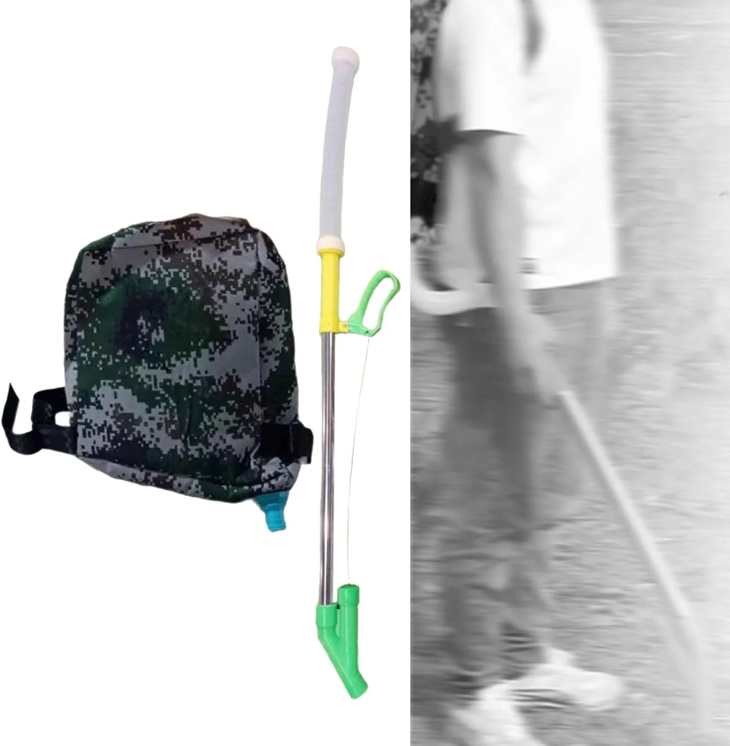 Fertilizer Sprayer Granular Fertilizer Applicators Handheld Broadcast Spreader for Cane, Style C