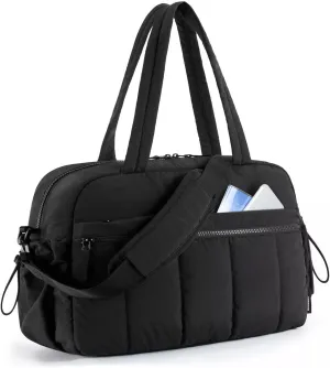 Fitness Gym Bag for Women,Large Lightweight Sport Duffel Bag with Wet Compartment,Weekender Handbag for Gym,Travel
