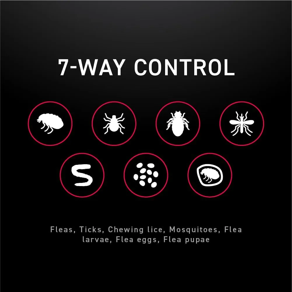 Flea and Tick Prevention for Dogs, Repellent, and Control, Fast Acting Waterproof Topical Drops for Extra-Large Dogs, 1 Month Dose