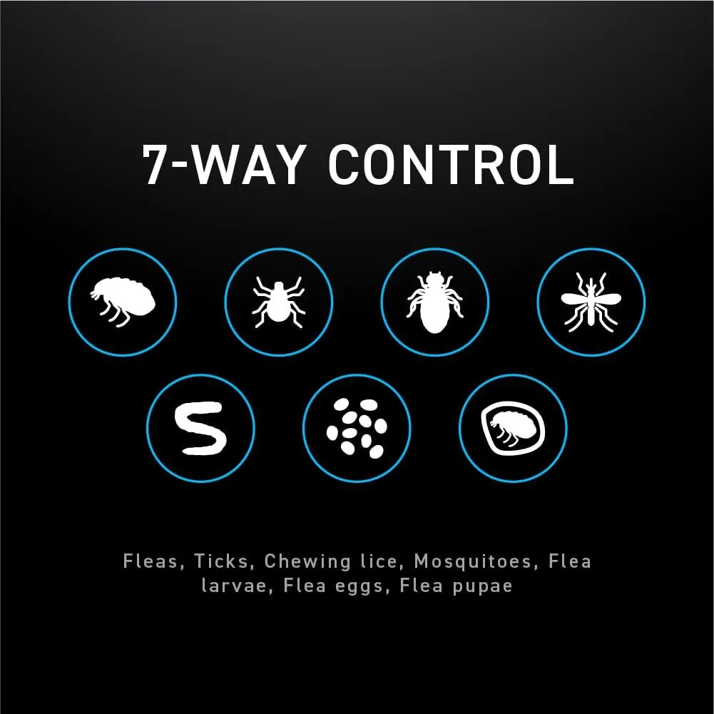 Flea and Tick Prevention for Dogs, Repellent, and Control, Fast Acting Waterproof Topical Drops for Small Dogs, 1 Month Dose