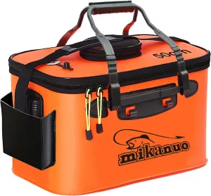 Foldable Fishing Bucket - Multi-Functional EVA Bag for Outdoor, Live Fish Lures and Protection, 10GAL/8GAL/6GAL/4.8GAL/3GAL Live Fish Container