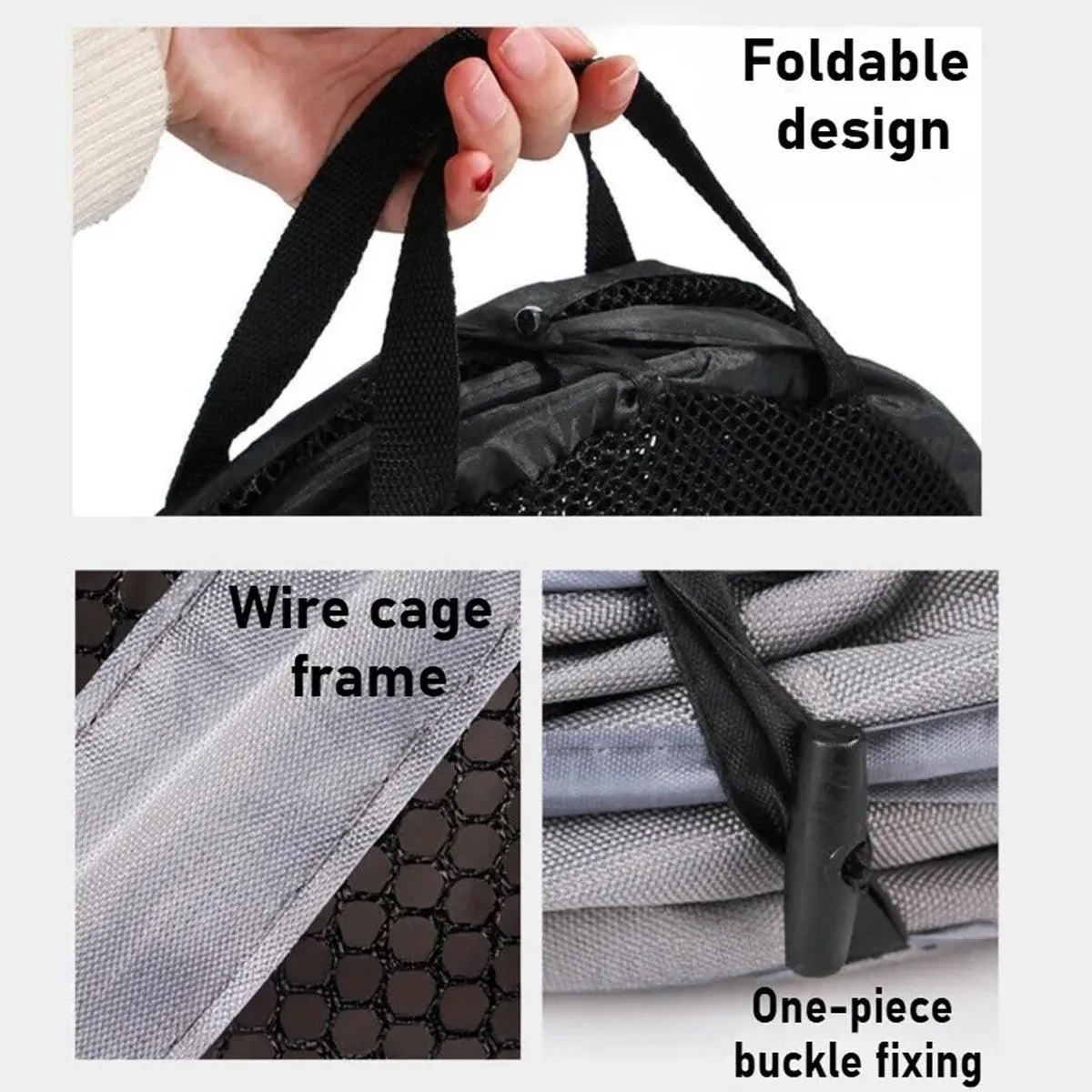 Foldable Pet Car Carrier Bag Breathable Travel Tent Portable Safety Kennel