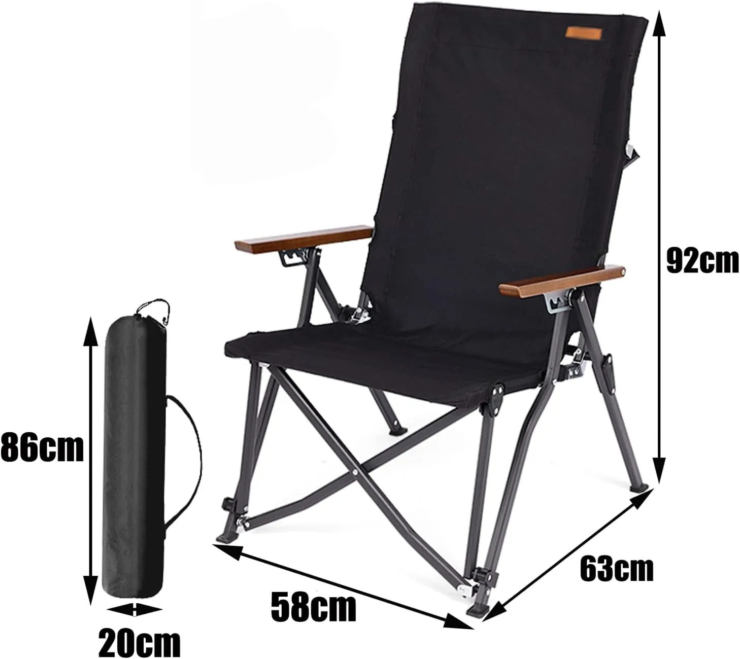 Folding Chair Portable - Portable Camping Chairg, Four Angle Adjustment of Backrest, Made of Aluminum Alloy Material, Large Capacity Mesh BaSuitable for Outdoor Activities