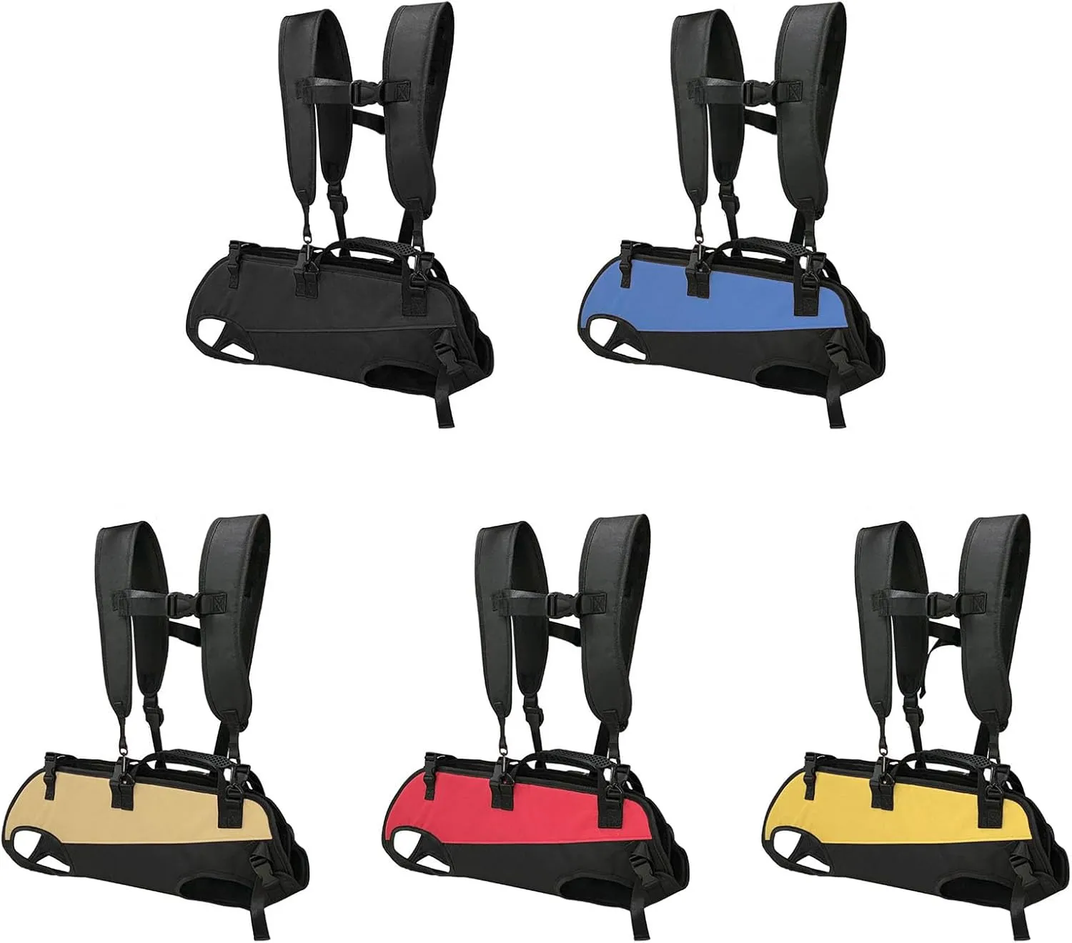 Four Legged Pet Travel Bag with Breathable Oxford Fabric Adjustable Shoulder Strap Carrier Bag for Small to Large Breeds
