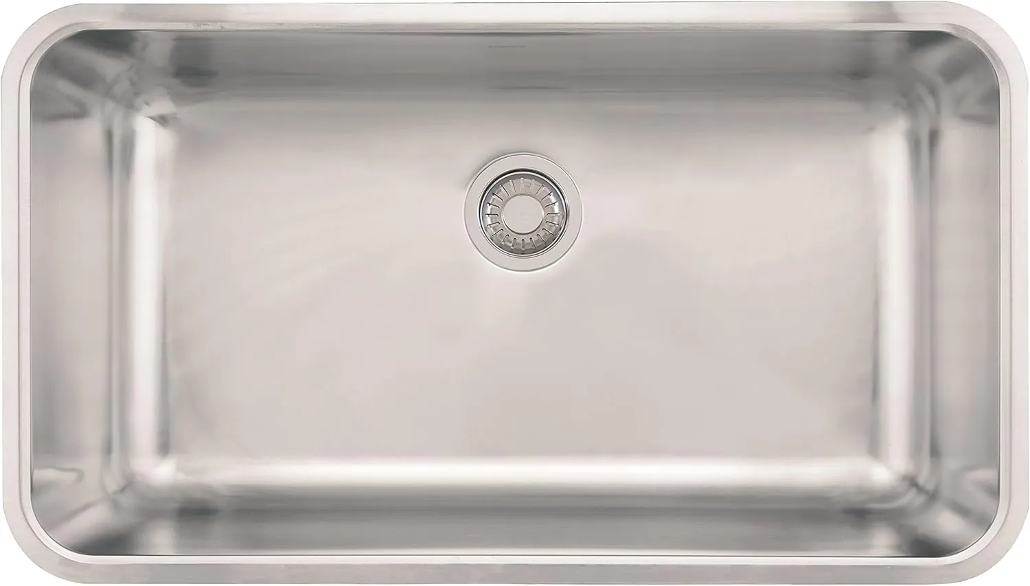 Franke GDX11031 Grande 3/4" x 3/4" x 9" 18 Gauge Undermount Single Bowl Stainless Steel Kitchen Sink, 32 3/4-inch