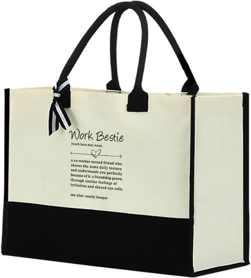 Friendship Gifts Work Besties Soul Sister Gifts for Women, Thank You Gifts Waterproof Tote Bag Beach Bag, Sunshine Gifts