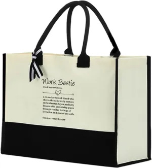 Friendship Gifts Work Besties Soul Sister Gifts for Women, Thank You Gifts Waterproof Tote Bag Beach Bag, Sunshine Gifts