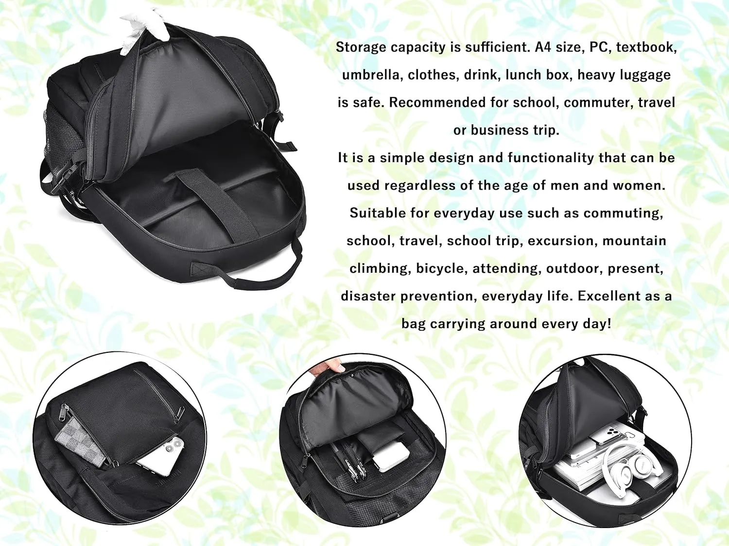 FSD. WG Casual Bag for Men and Women Fashionable Outdoor Bag Popular Travel Bag Casual Large Capacity