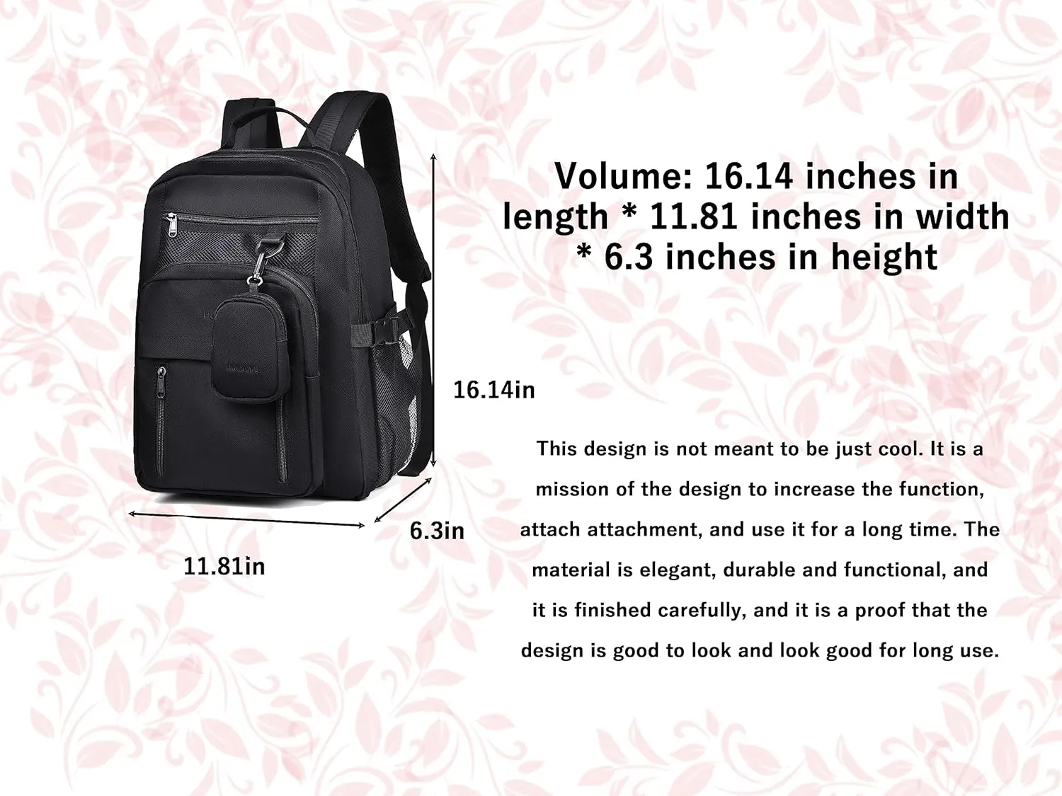 FSD. WG Casual Bag for Men and Women Fashionable Outdoor Bag Popular Travel Bag Casual Large Capacity