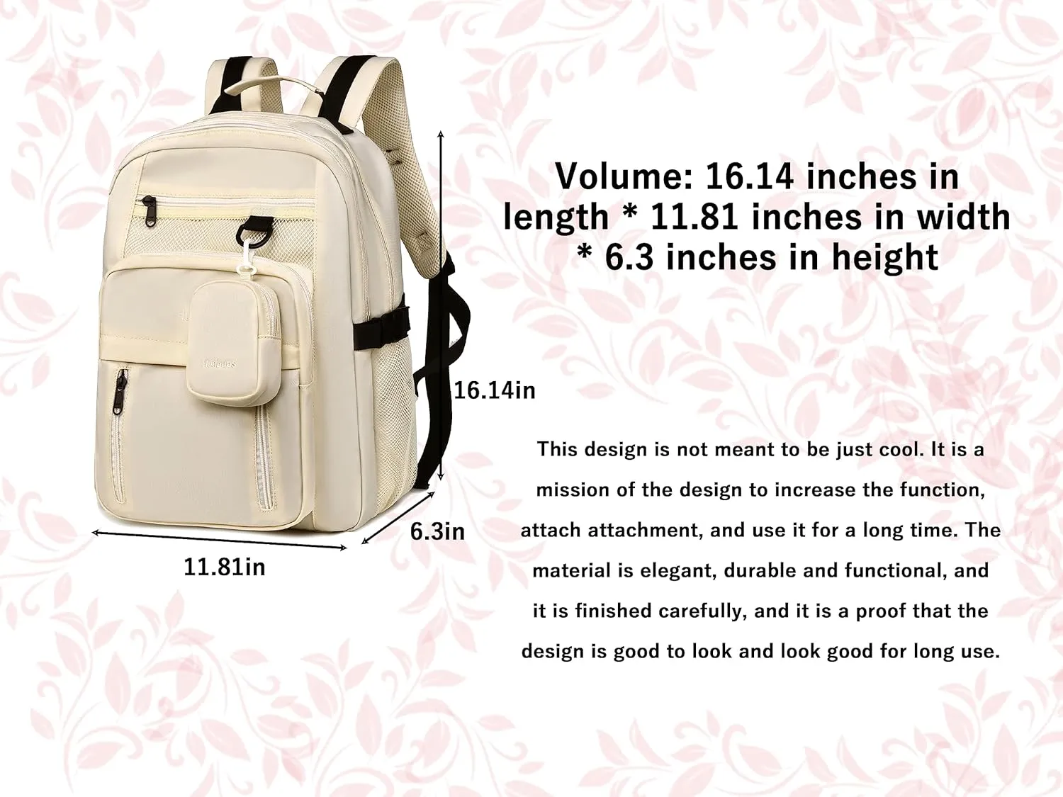 FSD. WG Casual Bag for Men and Women Fashionable Outdoor Bag Popular Travel Bag Casual Large Capacity