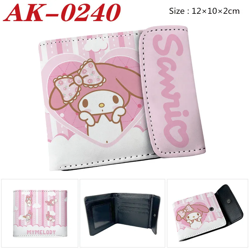 Full Color Hidden Hook Leather Short Men's Wallets