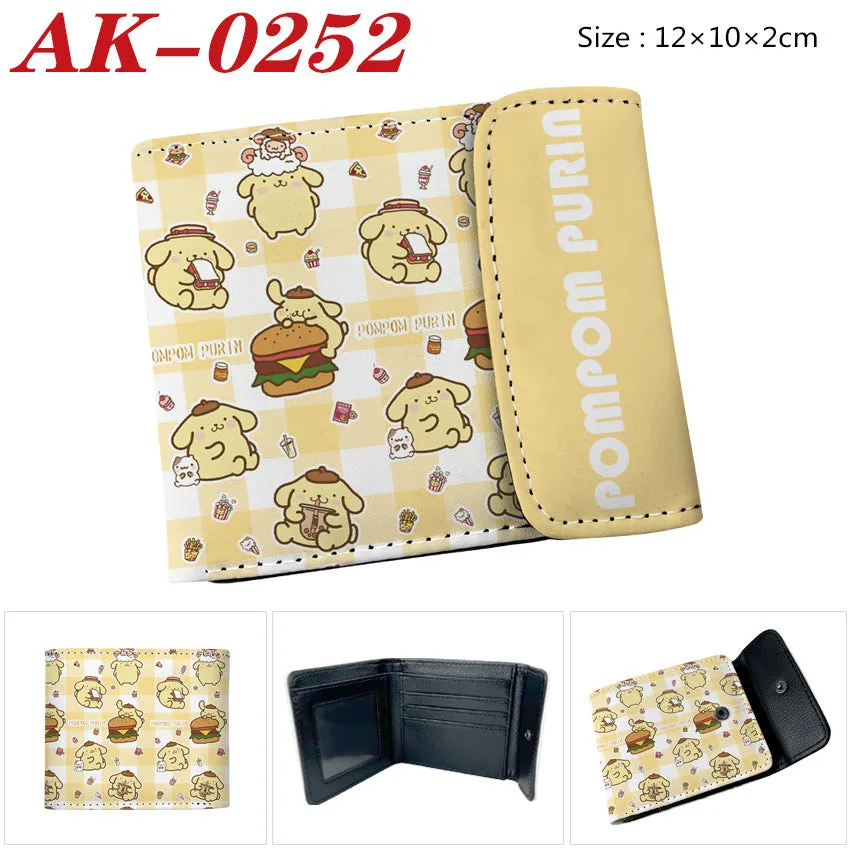 Full Color Hidden Hook Leather Short Men's Wallets