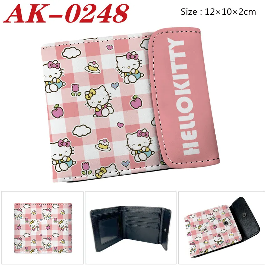 Full Color Hidden Hook Leather Short Men's Wallets