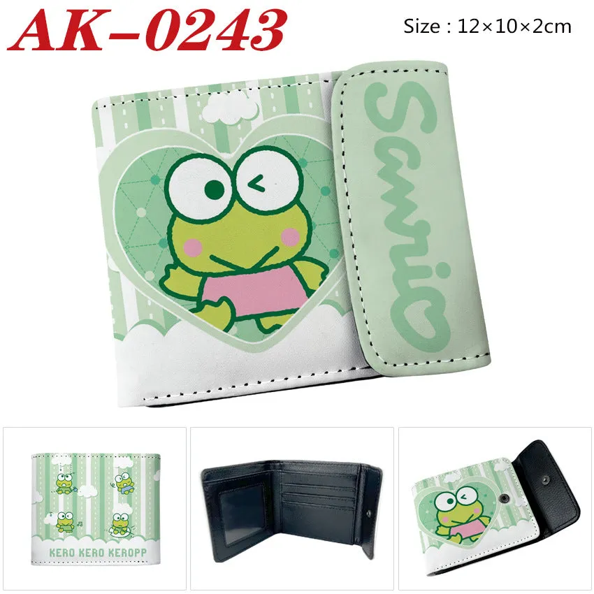 Full Color Hidden Hook Leather Short Men's Wallets