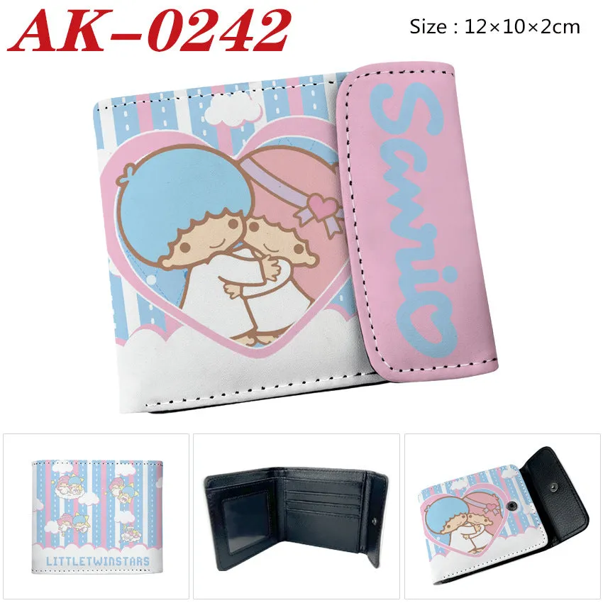 Full Color Hidden Hook Leather Short Men's Wallets