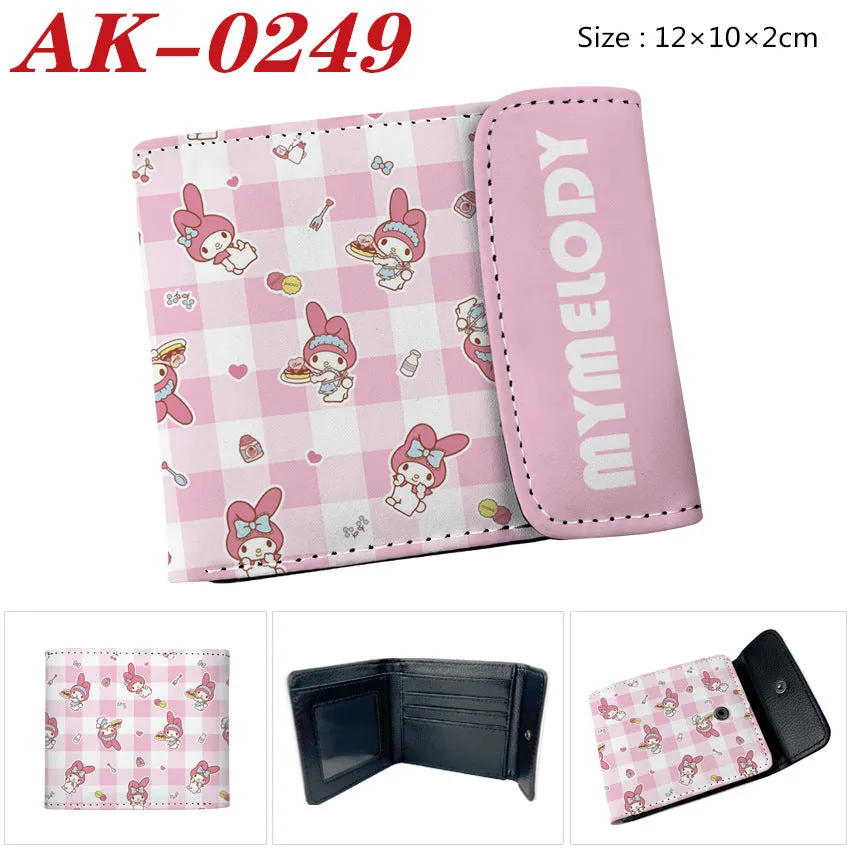 Full Color Hidden Hook Leather Short Men's Wallets