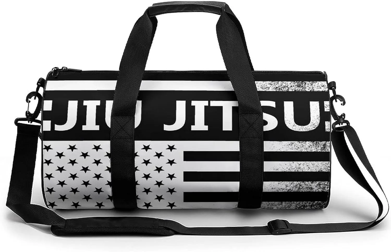 FunnyStar American Flag Jiu-Jitsu Gym Bag for Women and Men Travel Duffel Bag for Sports Print Gymbag White-style 17.7in/9in/9in FunnyStar