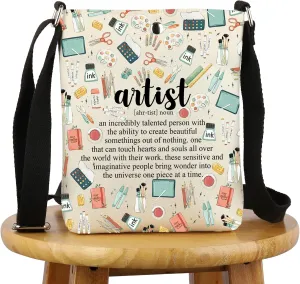 G2TUP Artist Definition Makeup Bag - Art Teacher & Lovers Gift - Cosmetic Bag for Painters