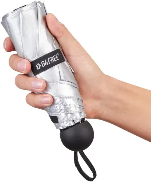 G4Free Compact Travel Umbrella UPF 50  UV Protection Sun Blocking Mini Umbrellas for Men and Women