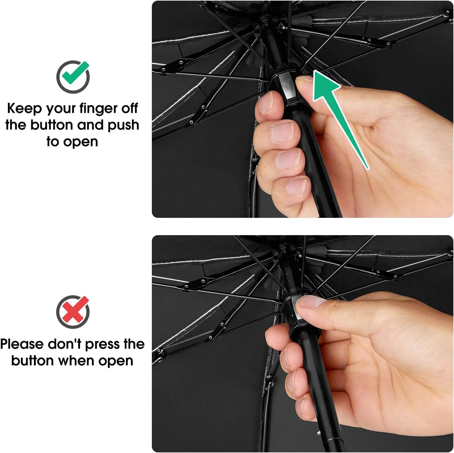 G4Free Compact Travel Umbrella UPF 50  UV Protection Sun Blocking Mini Umbrellas for Men and Women
