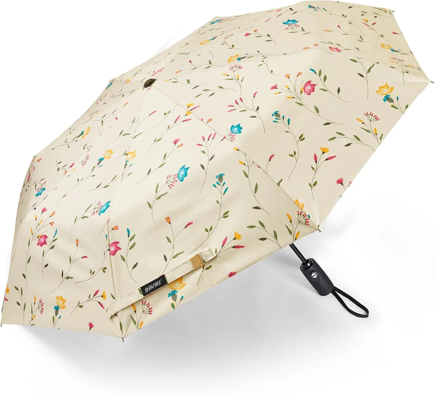G4Free UPF 50  UV Protection Large Travel Umbrella 42/46 Inch Auto Open Close Windproof Sun Blocking Umbrella