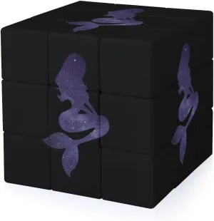 Galaxy Mermaid Funny 3x3x3 Cube Smooth Lightweight Puzzle for Adult Graphic Printing Travel