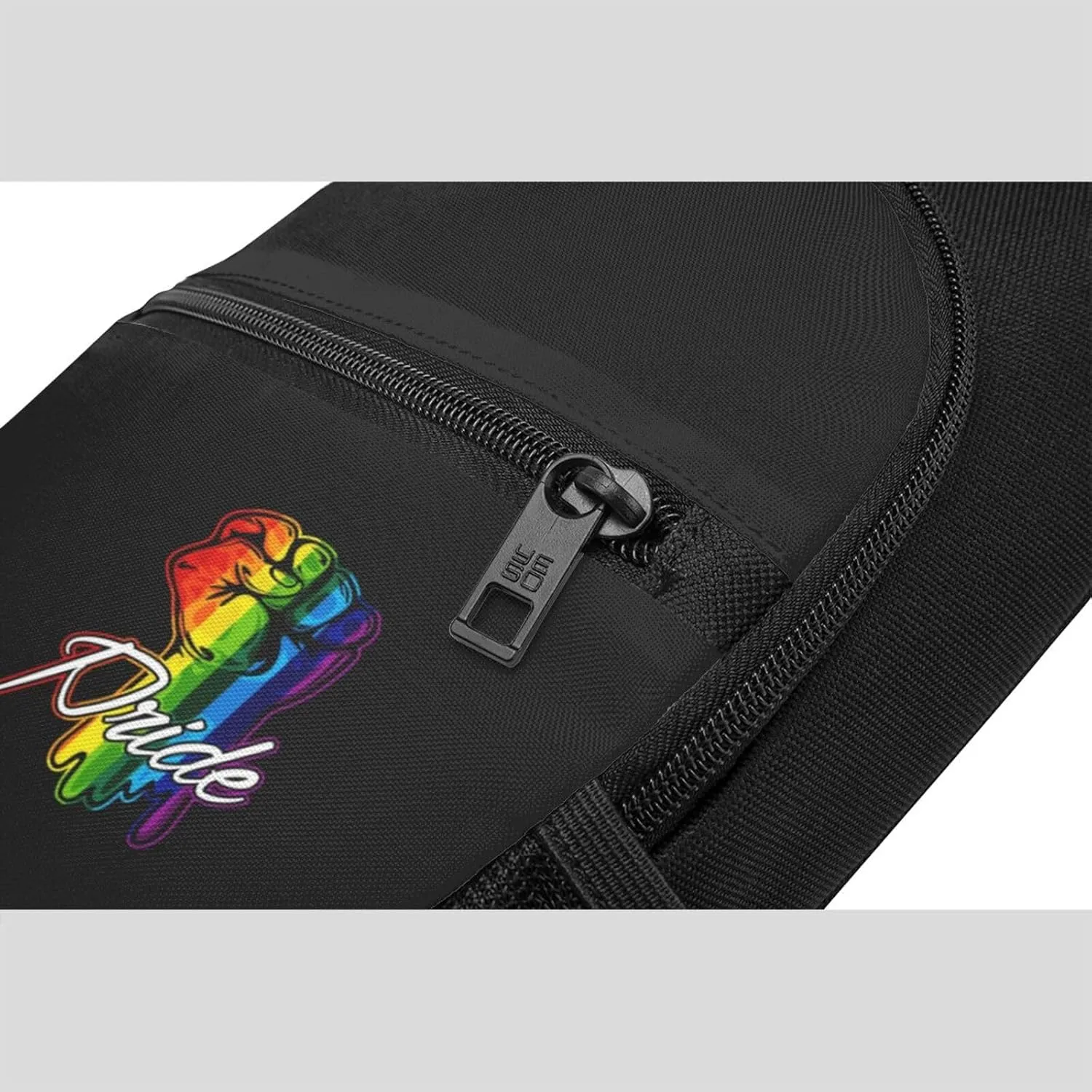 Gay Pride Rainbow Fist Lgbt Unisex Chest Bag Lightweight Crossbody Shoulder Bag Travel Pocket