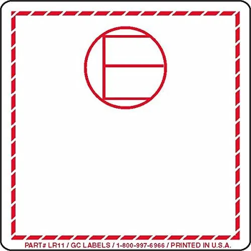 GC Labels-LR11, Dangerous Goods in Excepted Quantities Labels, Roll of 500 Labels