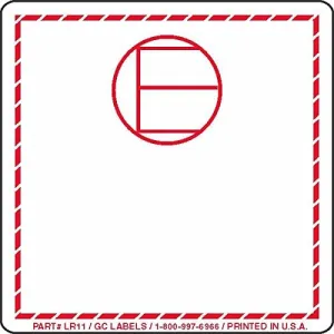 GC Labels-LR11, Dangerous Goods in Excepted Quantities Labels, Roll of 500 Labels