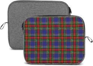 Geometrics Grey Silver Large Capacity Portable Laptop Case Unisex