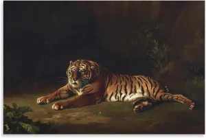 George Stubbs, Tiger, Art Print, Vintage Art Poster, Canvas Wall Art, Famous Art Print, Canvas Art Poster and Wall Art Picture Print Modern Family Bedroom Decor Posters 20x30inch(50x75cm)
